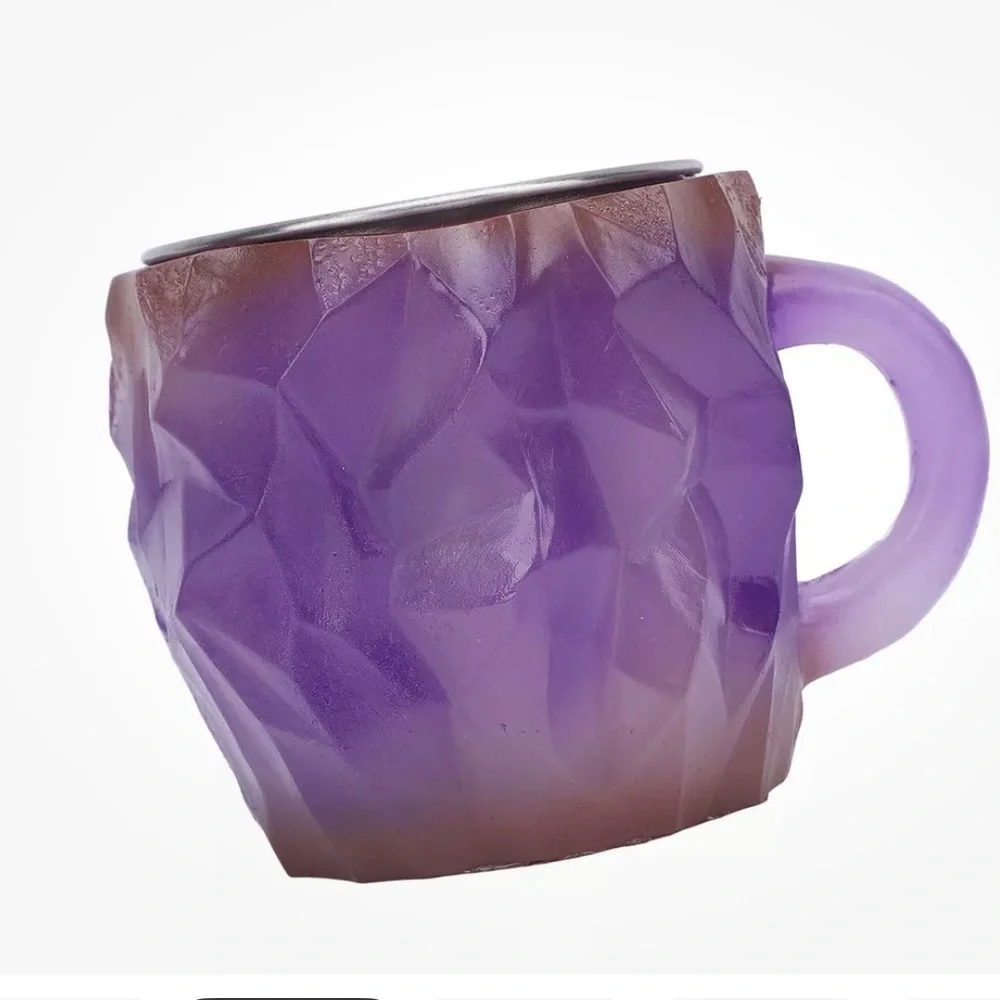 Mineral Crystal Stainless Steel Coffee Mug